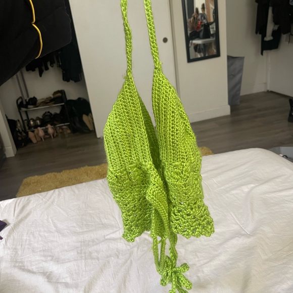 Hand Knit Crop Top - Picture 3 of 3